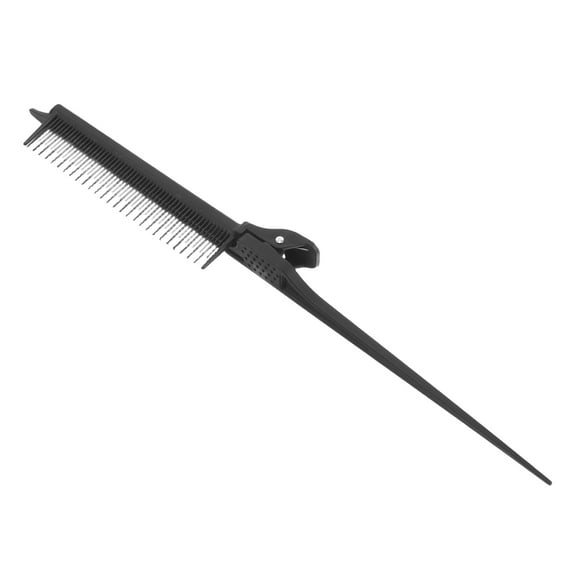 ADDHAT 1Pcs Rat Tail Teasing Clip Comb for Hair Dyeing and Sectioning in Salons 11.8x1.2x0.6in