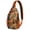 Aloha, variant on Aloha Hawaiian Sling Backpack for Travel and Hiking, Lightweight Crossbody Bag with Jungle Leaves, Tropical Palm Print, Colorful Botanical Beach Vacation Design