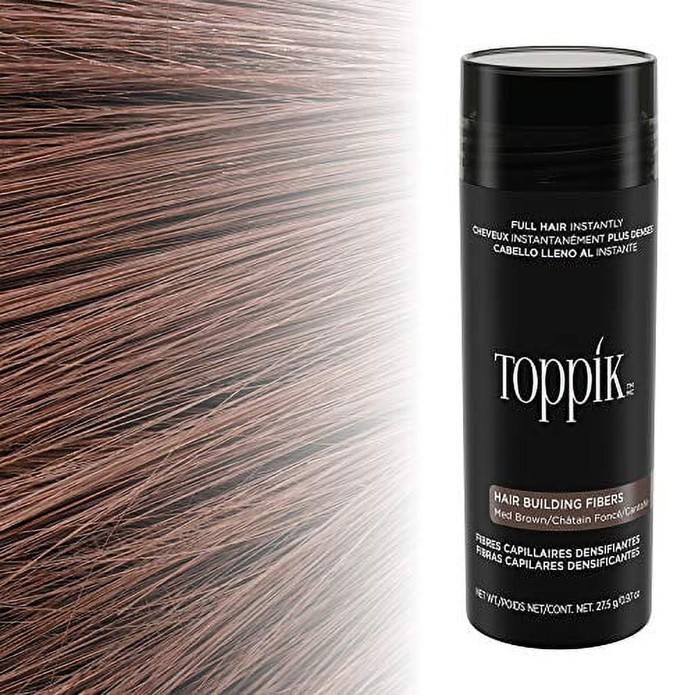Toppik Hair Building Fibers, Medium Brown, 27.5g - Walmart.com