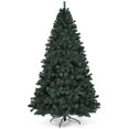 thumbnail image 1 of Costway 7.5Ft Pre-Lit Artificial Christmas Tree Hinged w/ 550 Multicolor Lights & Stand, 1 of 10