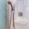 thumbnail image 4 of QUMIIRITY 1Pack Acrylic Wall Shelf L Shape Clear Bathroom Storage Decor, 4 of 8