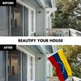 thumbnail image 3 of G128 Combo Pack: 6 Ft Tangle Free Spinning Flagpole (Silver) & Venezuela Flag 3x5 Ft Printed 150D Polyester, Brass Grommets (Flag Included) Aluminum Flag Pole, 3 of 9