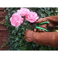 thumbnail image 3 of Long-Gardening-Gloves for Women/Men - Thorn Proof Cowhide Leather Rose/Blackberry Pruning Heavy Duty Gloves Thick Palm Gauntlet Garden Work Gloves with Forearm Protection (Brown-X-Large), 3 of 7