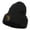 Black, variant on Fly Fishing Man Embroidered Long Beanie - Black OSFM