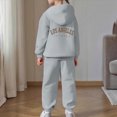 thumbnail image 6 of HCNTES Baby Girl Winter Clothes Girls Activewear Jogger Sets - 2 Piece Letter Print Graphic Pullover Hoodie Sweatshirt Sweatpants Sweatsuit Outfits, 6 of 7
