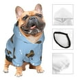 thumbnail image 4 of Bingfone French Bulldog Face Dog Clothes Hoodie, Pet Winter Coat,Puppy Sweatshirts For Small Dogs Boy Girl,Suitable For All Breeds-X-Large, 4 of 9