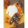 thumbnail image 5 of Michellecmm  Baby Halloween/Thanksgiving Set Pumpkin/Turkey Romper Overall Pant Hat, 5 of 9