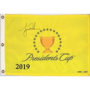 Tiger Woods Autographed 2019 Presidents Cup Pin Flag - Limited Edition of 500 - Upper Deck - Fanatics Authentic Certified
