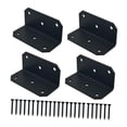 thumbnail image 3 of veasfak 90 Degree Corner Brace Metal Joint Fastener L Bracket for Shelf Fence Tables 4 Set, 3 of 9