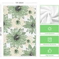 thumbnail image 6 of Green Floral Boho Kitchen Towels Dish Towels, 18x26 Inch Seasonal Spring Summer Decoration Hand Towels Set of 2, 6 of 6