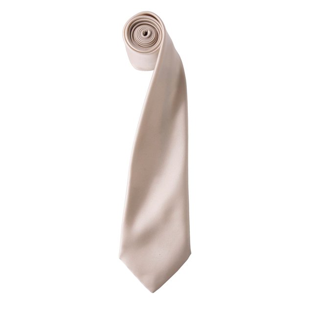 Premier Cravate Satin Simple pour Homme (Lame Étroite)