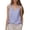 Purple, variant on Women's Gold Ring Detail Sleeveless High Neck Tank Top Chic WH1 L