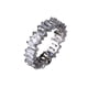 thumbnail image 1 of Jumpingount Zirconia cúbica pequeñas alianzas de boda anillos brillantes clásico exquisito anillo de dedo impermeable ahueca hacia fuera la Ropa, zapatos y accesorios Miscelánea No.6, 1 of 6
