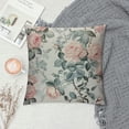 thumbnail image 2 of Leisuo Watercolor Rose Throw Pillow Cover Vintage Garden Plants Elegance Botanical Cozy Square Cushion Case for Men Women Boys Girls Room Home Decor, 2 of 5