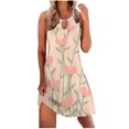 thumbnail image 1 of Ichuanyi liquidación boho boho vestido floral estampado de verano smessess beach mini vestidos ICHUANYI WER2023081603285, 1 of 4