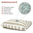 thumbnail image 2 of Majestic Pet | Vertical Stripe Shredded Memory Foam Rectangle Pet Bed For Dogs, Removable Cover, Sand, Small, 2 of 5