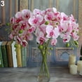thumbnail image 2 of D-GROEE 2Pcs Artificial Phalaenopsis Flowers Branches Real Touch Orchids Flowers for Home Office Wedding Decoration, 2 of 7