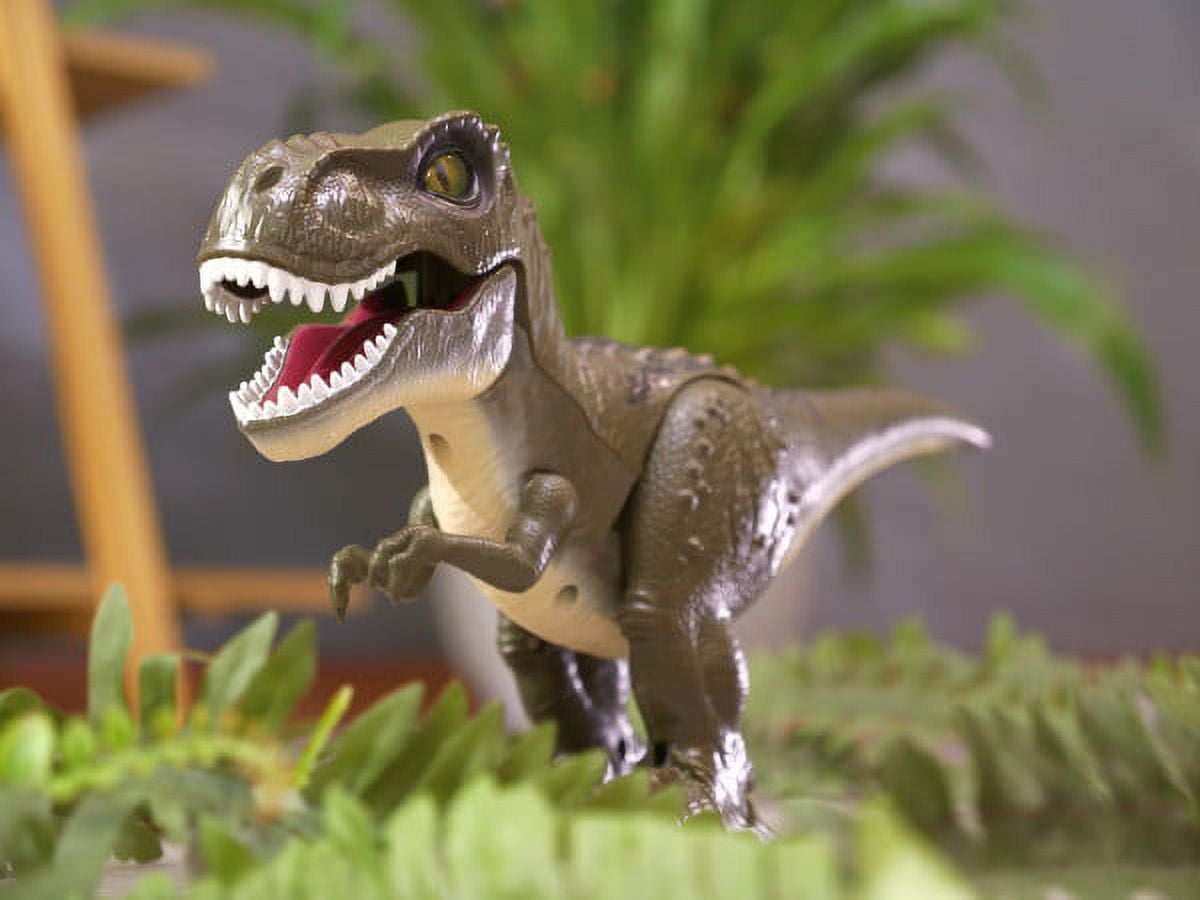 Robo Alive Attacking T-Rex Dinosaur Battery-Powered Robotic Toy by ZURU (Color may vary)