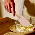 thumbnail image 3 of Heat Resistant Silicone Spatula Scraper, Food Grade Rubber Spatula, Commercial Baking Spatula for Kitchen Use, Wooden Handle Kitchen Utensil for Cooking, Baking and Mixing, 1 Pc, 11.42x1.97", 3 of 5