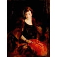 thumbnail image 2 of Robert Henri 12x14 Gold Ornate Wood Frame and Double Matted Museum Art Print Titled - Portrait of Mrs. William Preston Harrison (1925), 2 of 4