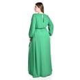 thumbnail image 3 of Vestido elegante de manga larga Roman Fashion /Tallas Extras, 2009 (Verde kelly) verde 42, 3 of 6