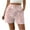 Pink, variant on WRKEKC Womens Floral Shorts, Summer Trendy Shorts for Women, Women's Casual Textured Retro Floral High-Waisted Straight Shorts with Pockets