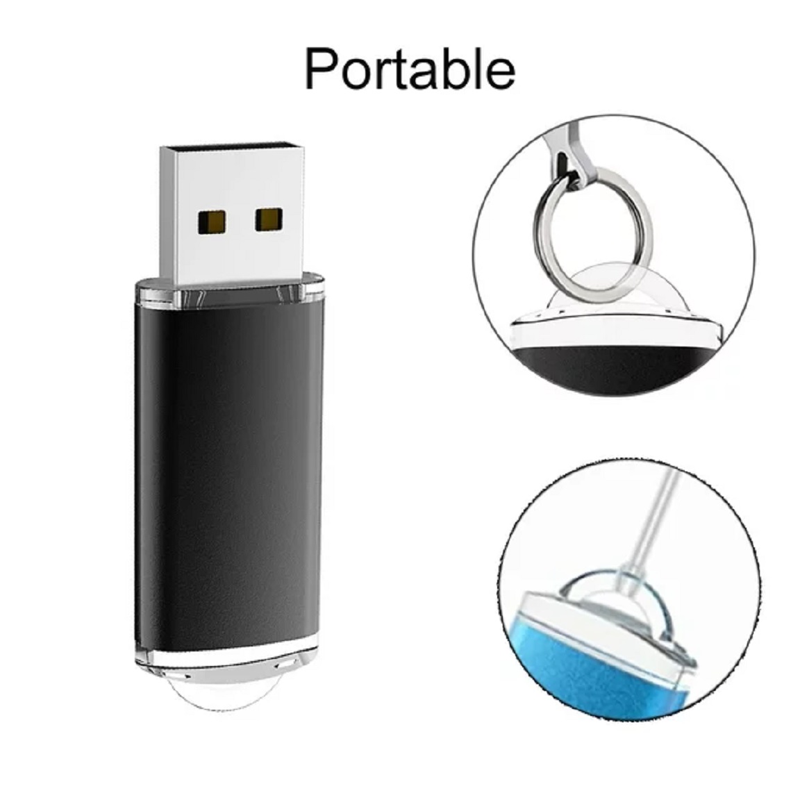 Kootion 5-Pack 32GB USB 2.0 Flash Drives, Mixed Colors photo 2
