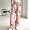 thumbnail image 2 of Avtoify Girls Pants Unisex Children's Spring/Fall Solid Color Elastic Waist Double Pocket Stylish Long Pants, 2 of 8