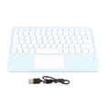 thumbnail image 1 of Teclado inalámbrico táctil Teclas redondas Diseño ergonómico Teclado inalámbrico táctil inteligente ultrafino para tabletas Portátiles Azul cielo, 1 of 10