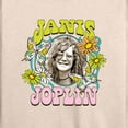 thumbnail image 3 of Janis Joplin - Butterfly And Flowers - Women's Lightweight French Terry Long Sleeve Shirt, 3 of 5