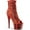 Red Sequins/Red Chrome, variant on Women's Pleaser Adore 1008SQ Ankle Boot