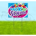 thumbnail image 1 of Back To School (18" x 24") Yard Sign, Includes Metal Step Stake, 1 of 6