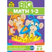 School Zone Big Math 1-2 Workbook, (Paperback)