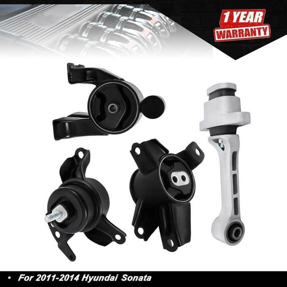 4PCS Motor & Trans Mount For Hyundai Sonata 2011-2014 2.4L GAS - AUTO TRANS