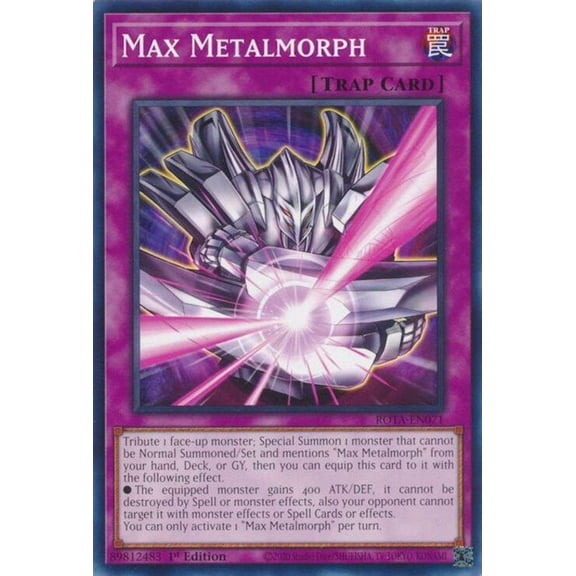 YuGiOh Rage of the Abyss Common Max Metalmorph ROTA-EN071