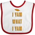 thumbnail image 3 of Inktastic Thanksgiving I Yam What I Yam Funny Boys or Girls Baby Bib, 3 of 4