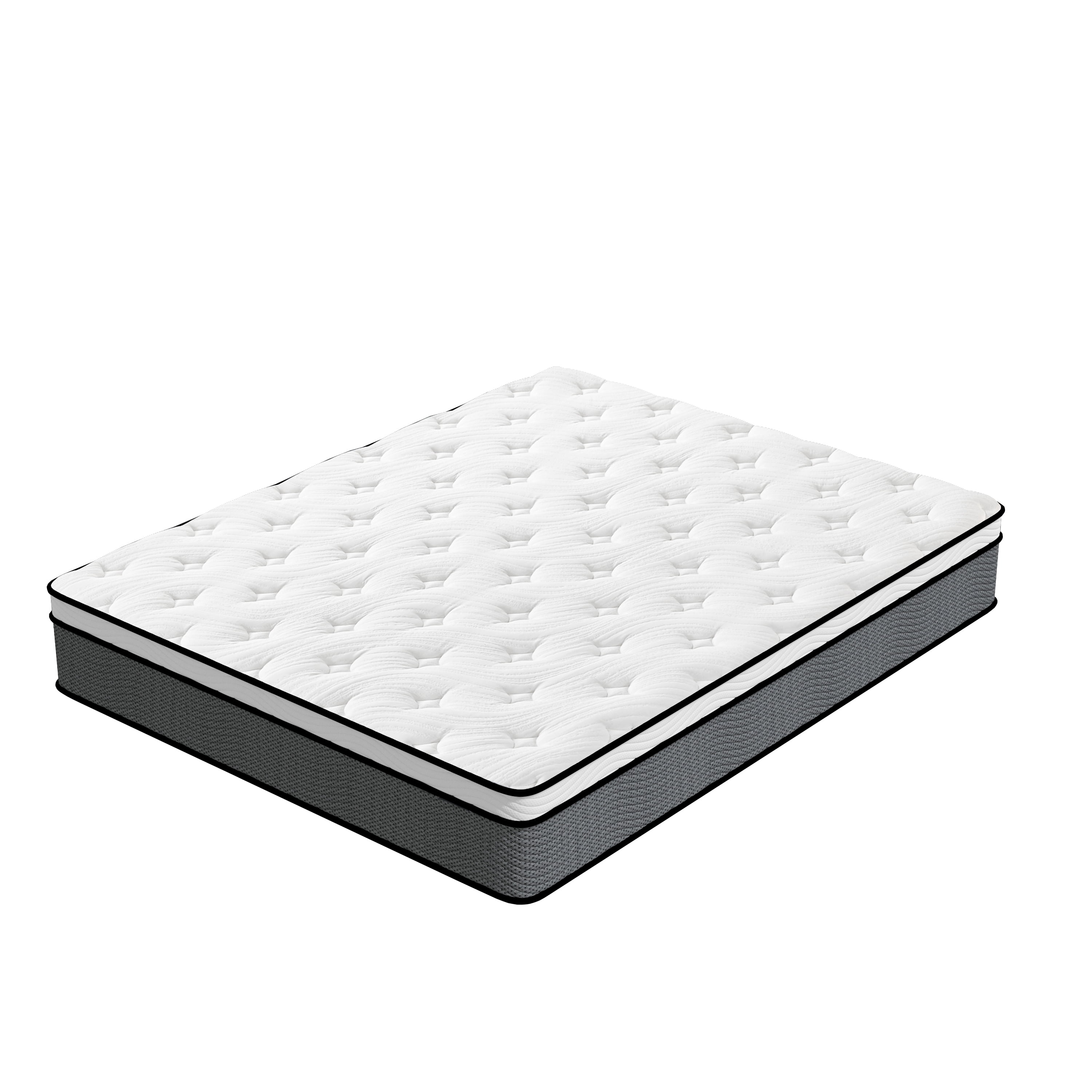 King Mattress 12 inch, Pillow Top, Medium Firm, Hybrid Pocket Spring Mattress in a Box