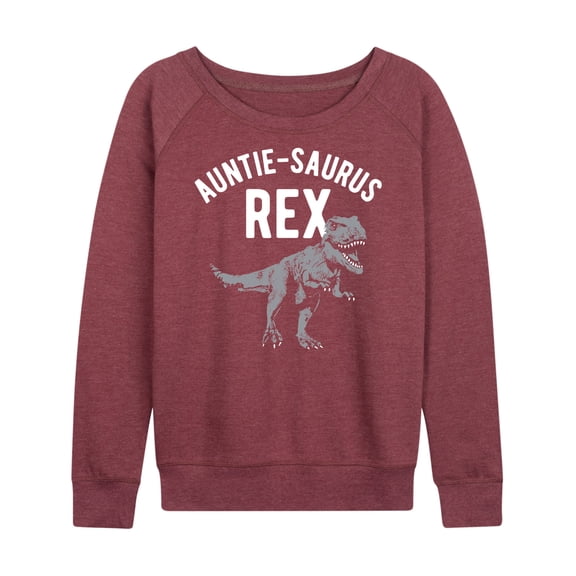 Instant Message - Auntie-Saurus - Women's Lightweight French Terry Long Sleeve Shirt