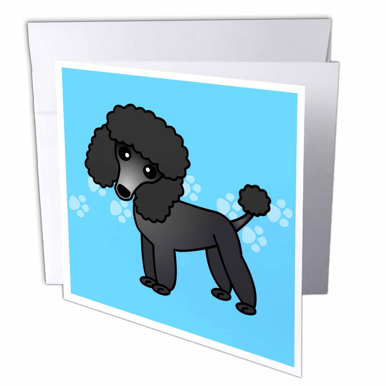 6 Portuguese Water Dog Blank Art Note Greeting Cards
