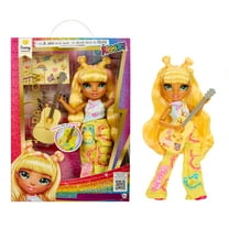 Rainbow High Jr High Rock Band - Sunny, Yellow 9”  Fashion Doll with Guitar, Customize with Stickers