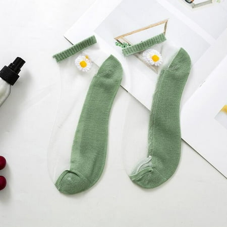 

Zzwxwb Socks For Women&Men Fashion Women Mesh Ladies Breathability Patchwork Thin Socks Women’S Stockings Green One Size