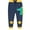 Navy dinosaur, variant on QEFJNO Toddler and Little Boys Cotton Pull On Active Jogger Pants Casual Sweatpants with Drawstring 1Pcs Gray Tank 3T