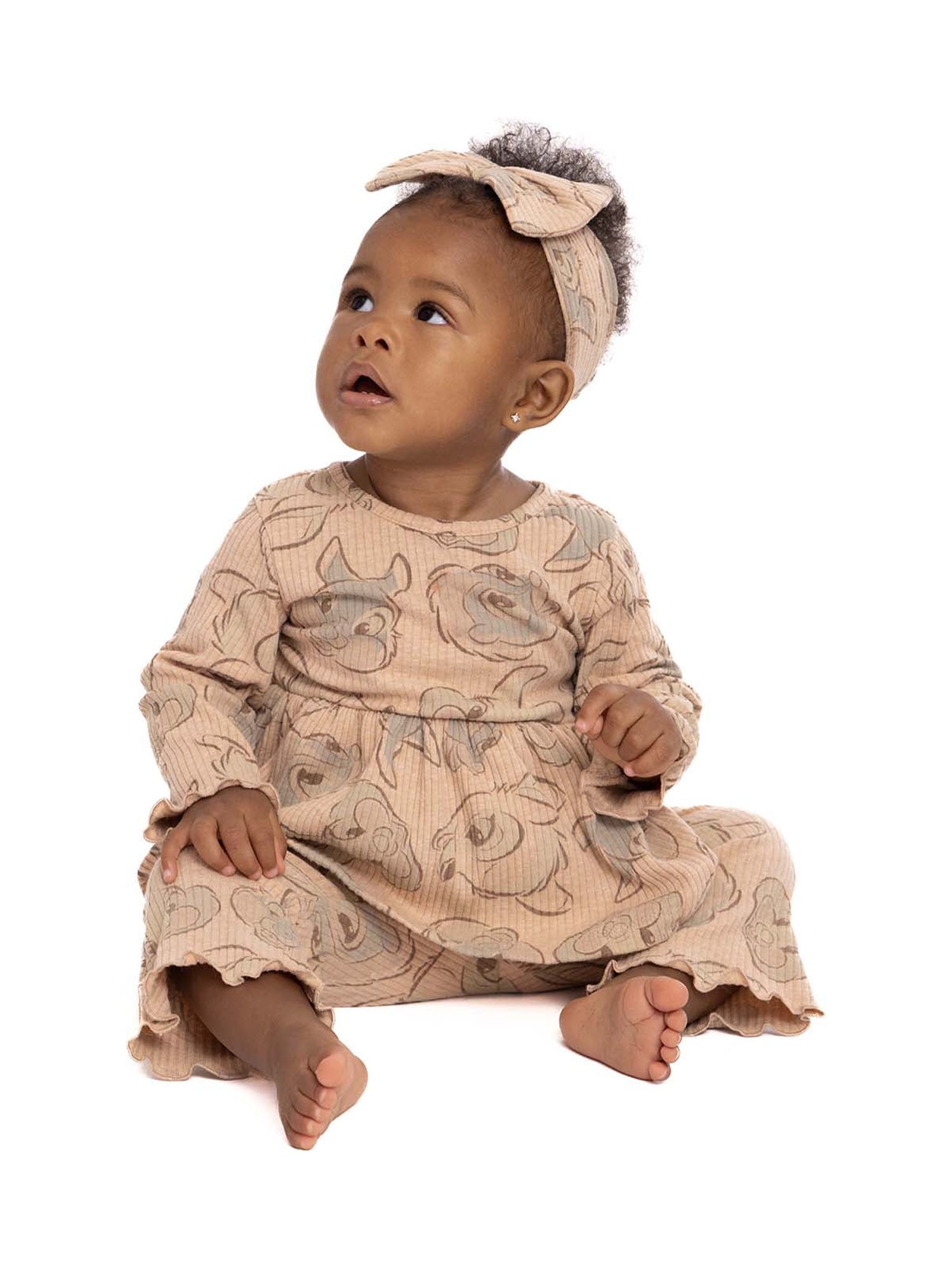 Disney Bambi Baby Girls Top, Pants and Headband, 3-Piece Set, Sizes 0/3-24 Months - image 5 of 7