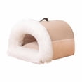 thumbnail image 3 of Cama para gatos Yuyangstore nido semicerrado portátil Café Medio, 3 of 8