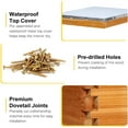 thumbnail image 4 of MayBee 8-Frame Langstroth Beehive Dipped in 100% Beeswax, Bee Hive for Beginner, Honey Bee Hives Includes 2 Deep Bee Boxes, 1 Bee Hive Super with Beehive Frames and Foundation (3 Layer), 4 of 5