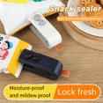 thumbnail image 3 of Mini Scelleuse de Sacs USB Rechargeable 2 en 1 Coupe-Sacs Portable Rechargeable Machine de Scellage de Sacs Alimentaires sous Vide pour Collations Chips Conservation Fraîcheur, 3 of 7