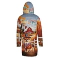 thumbnail image 2 of Thanksgiving Pomeranian Pilgrim Grateful, Thankful, Blessed Fall Welcome All Over Print 3D Hooded Duffle Toggle Coat Pom Dog Lover Gifts - 00021, 2 of 6