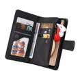 thumbnail image 2 of Case for Samsung Galaxy A02S Cover Zipper Pocket Wallet Case Magnetic Protective - Black, 2 of 5