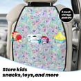 thumbnail image 5 of Fuzoiu Sequins Print 2 Pack Kick Mat Back Seat Protector With 3 Storage Pockets, Universal Car Seat Back Organizer For Kids Pets, Waterproof Backseat Protector For Most Car, 5 of 8