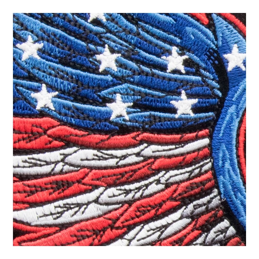 Star Spangle Banner American Flag Eagle Patch, Large Size